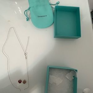 Red Double Heart Tag Pendant